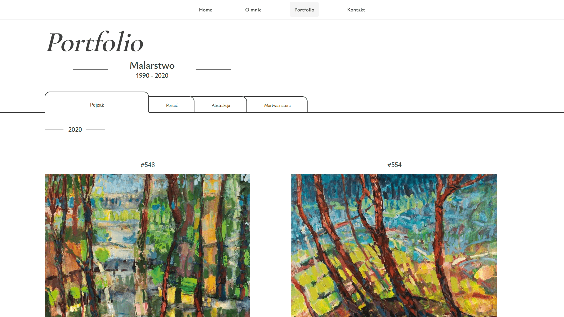 Grzegorz Kwiecień's Portfolio Paintings List