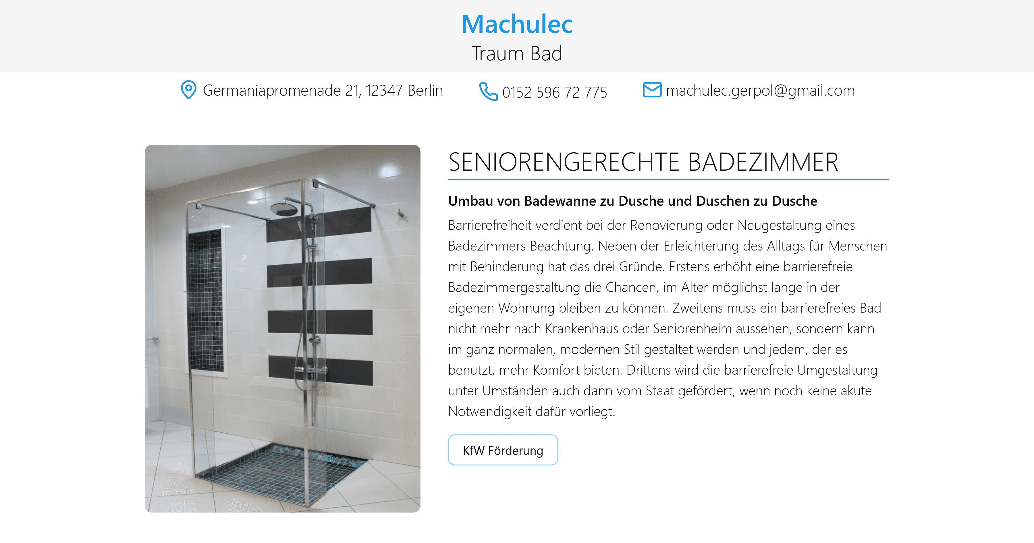 Traum Bad Homepage