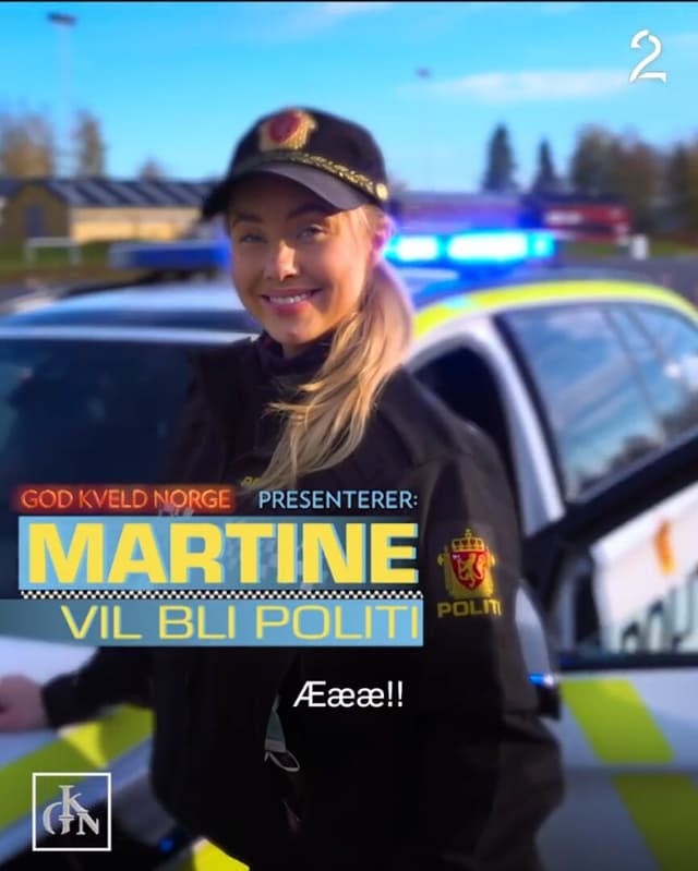 Martine vil bli politi