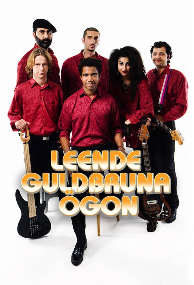 Leende guldbruna ögon