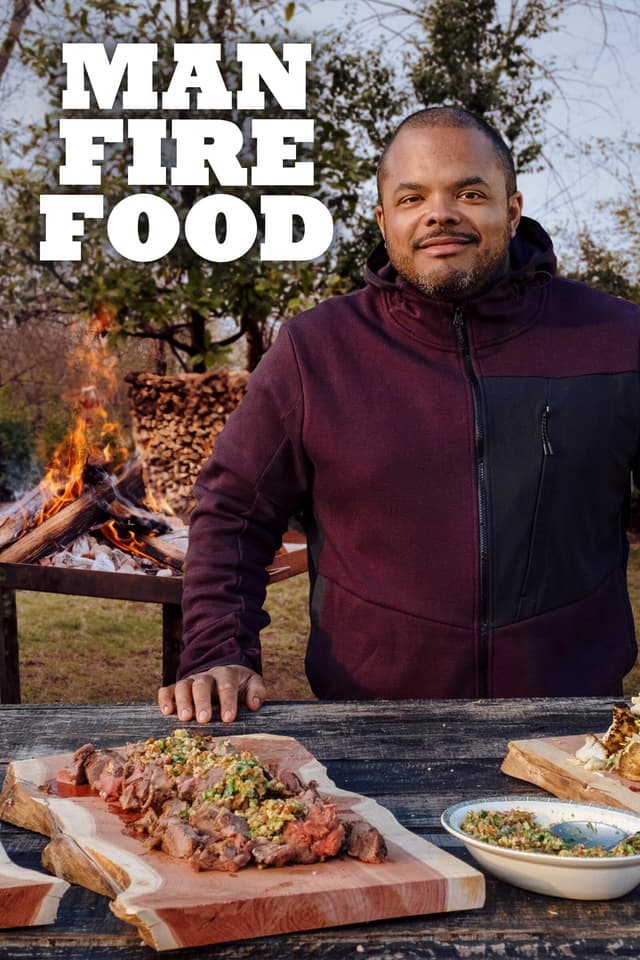 Man Fire Food