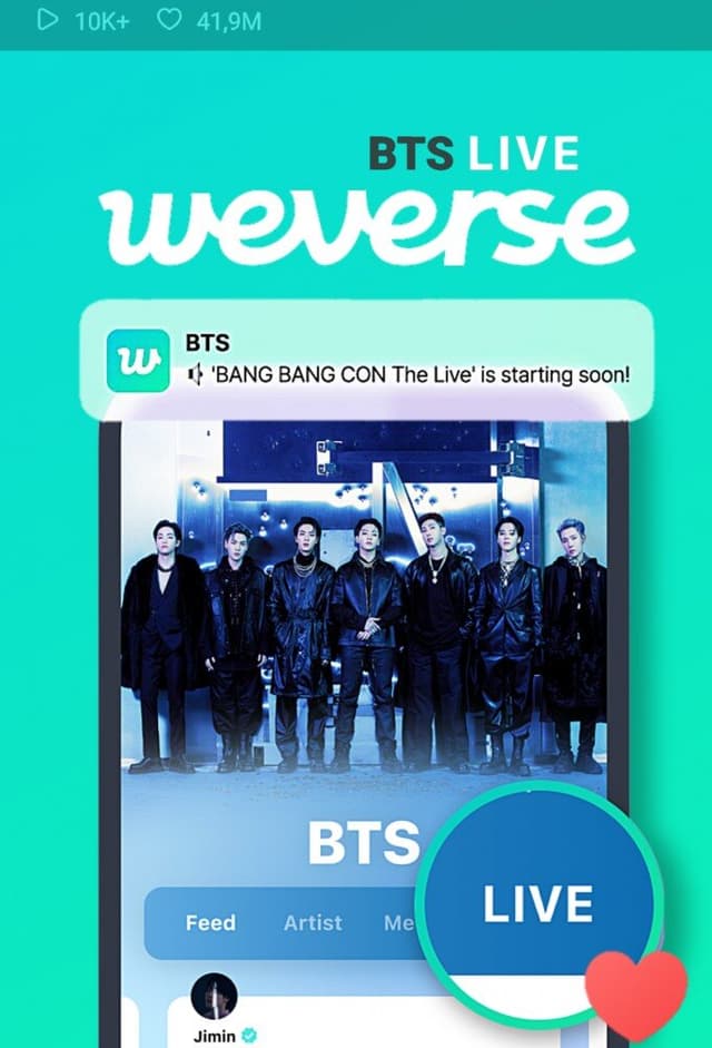 BTS Weverse Live